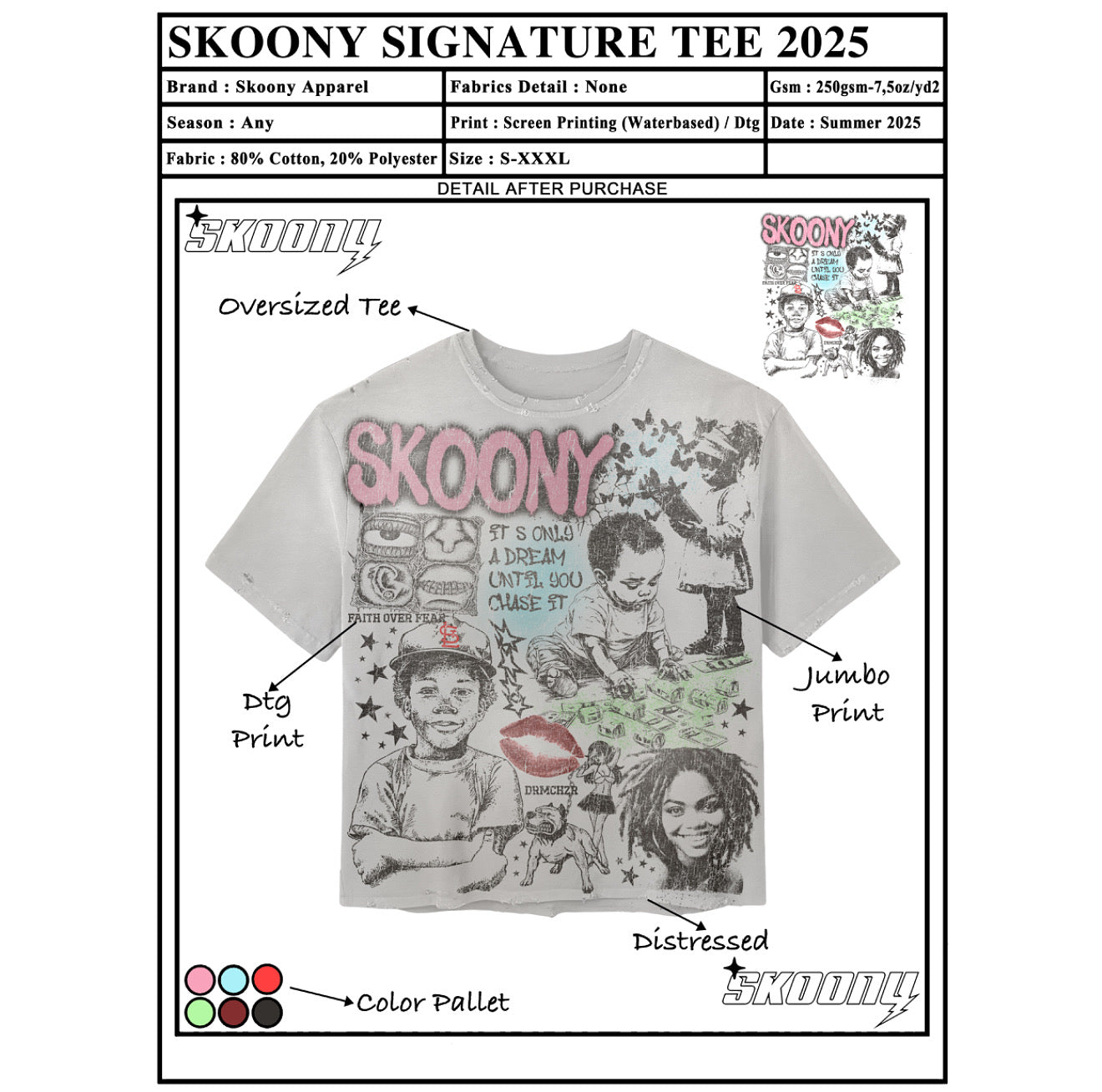 SKOONIVERSARY OVERSIZED TEE⭐️